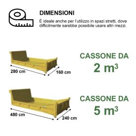 Cassoni appositi per macerie